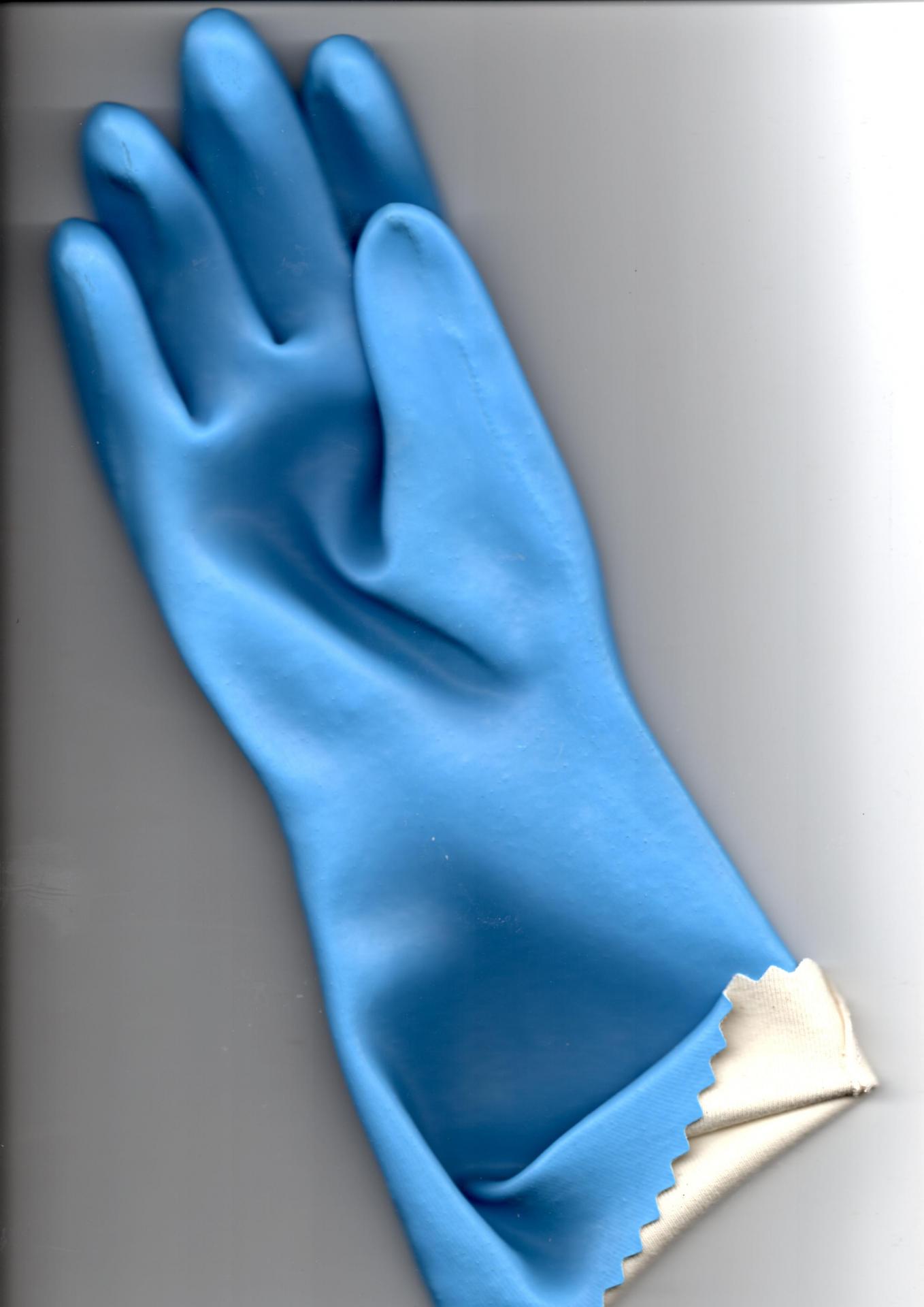 gant latex doublé coton LAT